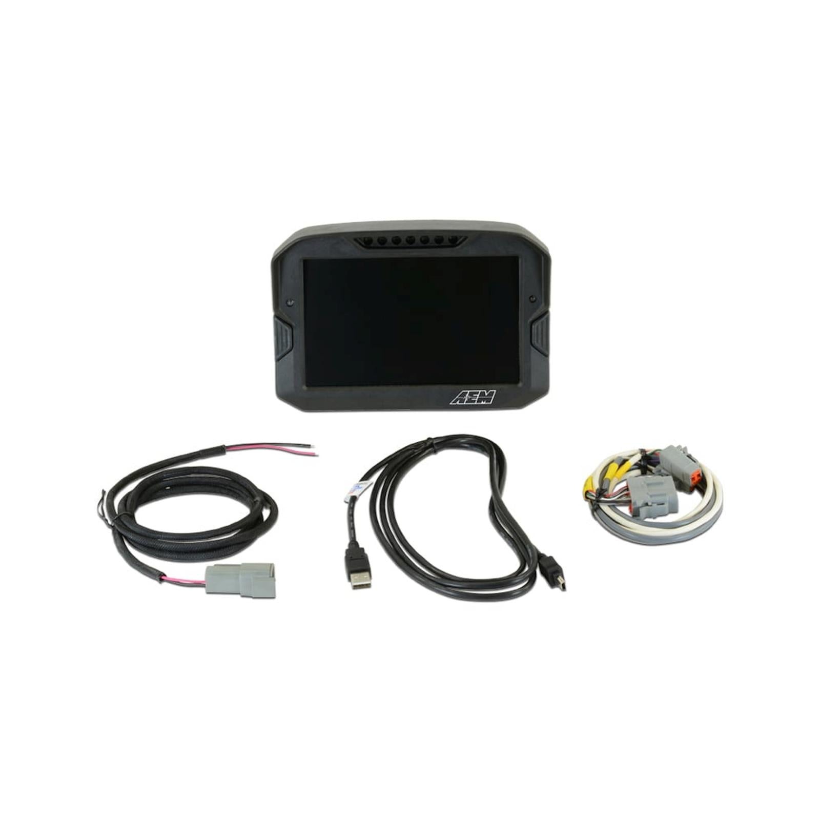 AEM Electronics 30-5700 - CD-7 Carbon Non-Logging/ Non-GPS Display 7-inch diagonal screen, carbon fiber enclosure, wiring harness included AEM Electronics 3