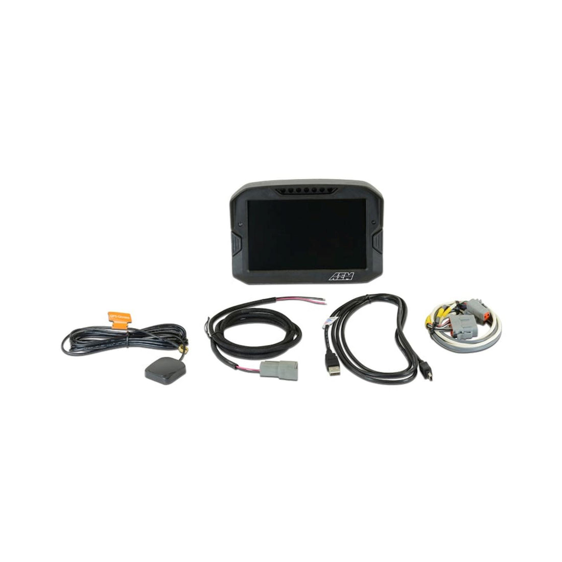 AEM Electronics 30-5702 - CD-7G Carbon Non-Logging Display with Internal GPS 7-inch diagonal screen, carbon fiber enclosure, GPS antenna and wiring harness included AEM Electronics 5
