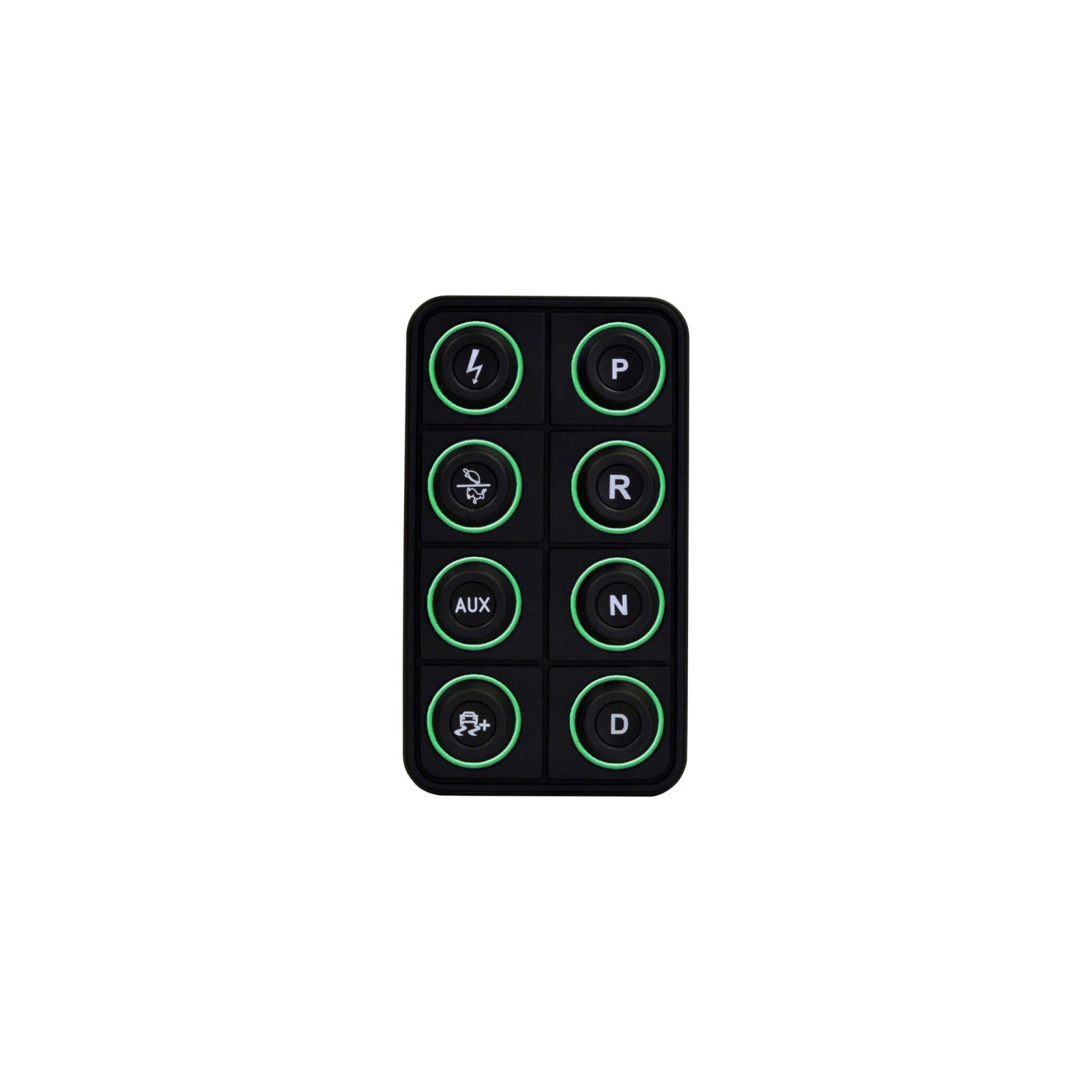 AEM Electronics 30-8400 - 8-Button CAN Keypad EV programmable button pad for use with VCU200 or VCU300 AEM Electronics 5