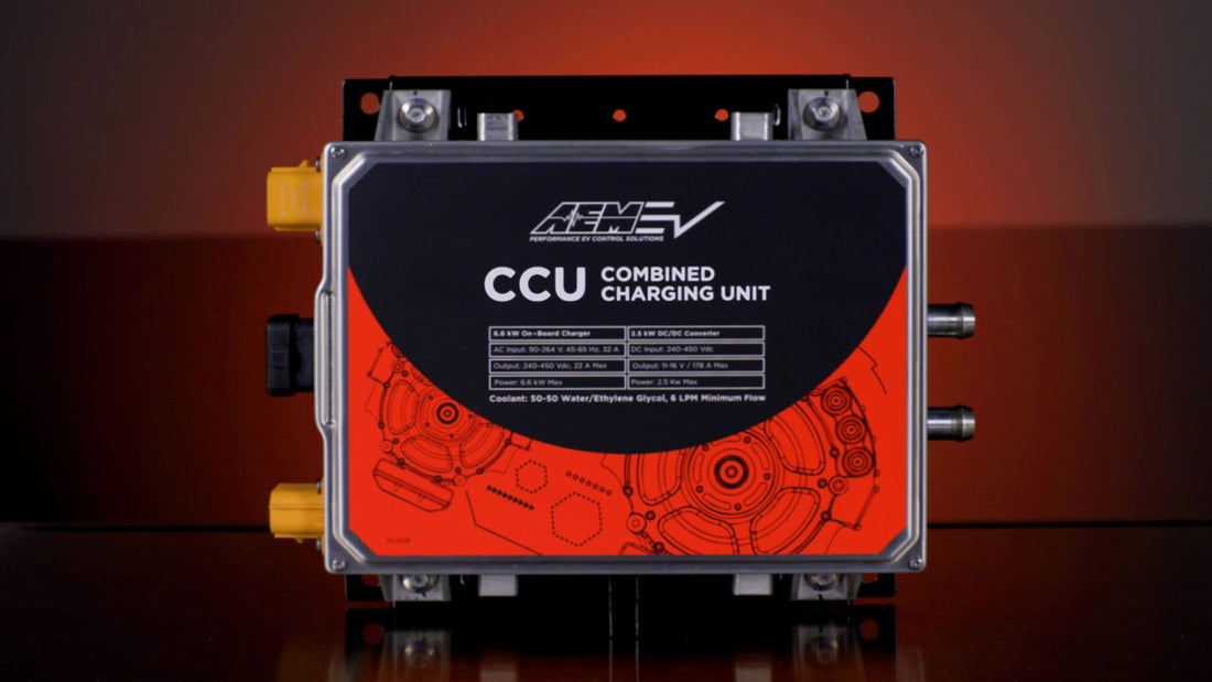 AEM Electronics 30-8405 - EV Combined Charging Unit (CCU) Combining the functions of an OBC and a DC-DC converter into a single module simplifies the EV drive system AEM Electronics 4