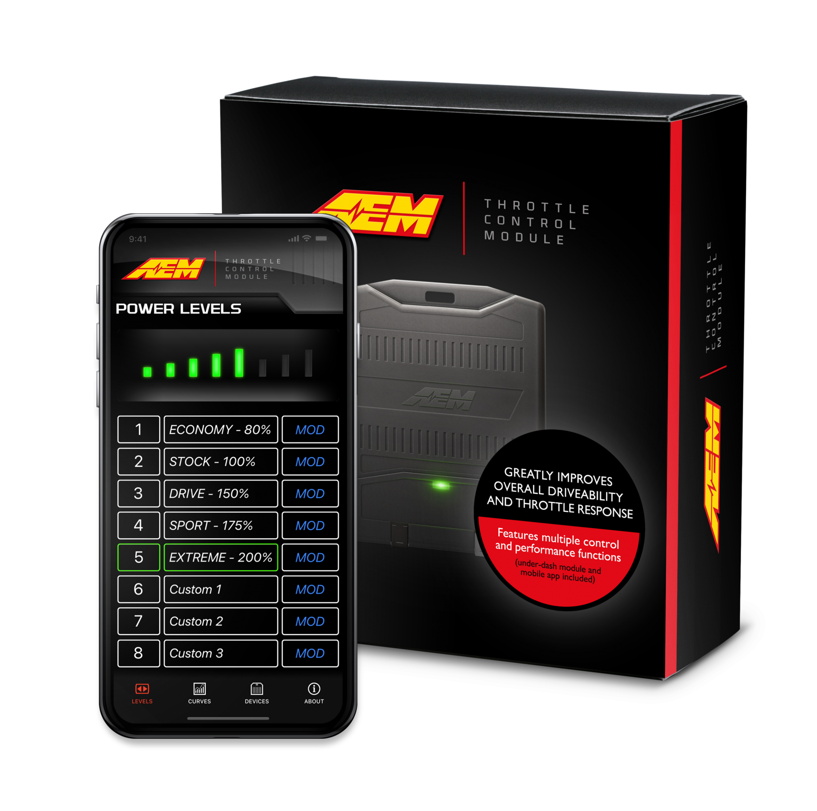 AEM Electronics 30-8860 - Throttle Control Module (TCM) Compatible W/ 2005-2021 Toyota/Subaru/Lexus & Scion (Application Details Below) AEM Electronics 7