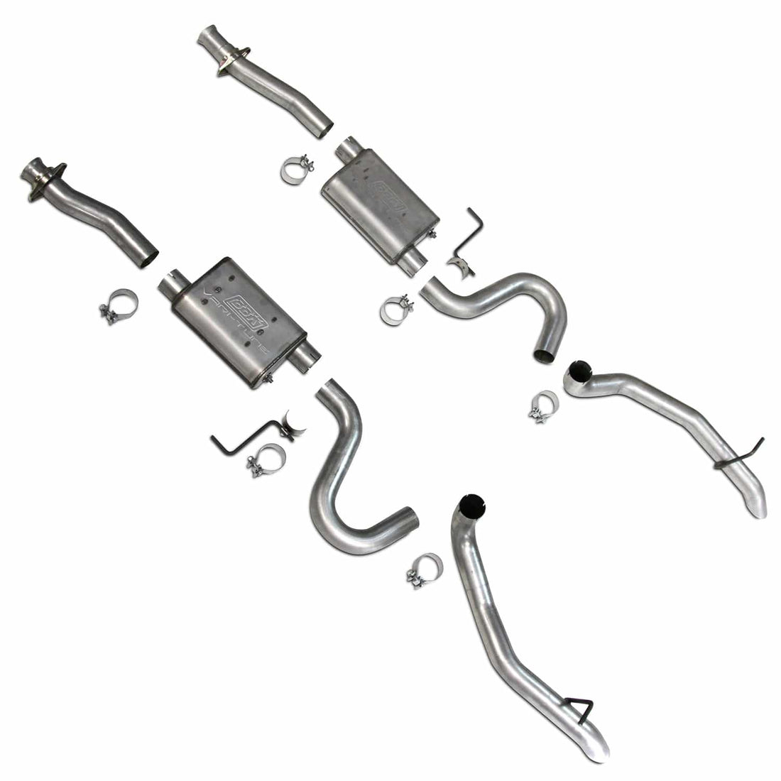 BBK Performance NA BBK Performance Parts 3002 - 1987-1993 MUSTANG GT ONLY VARITUNE FULL CAT BACK EXHAUST SYSTEM