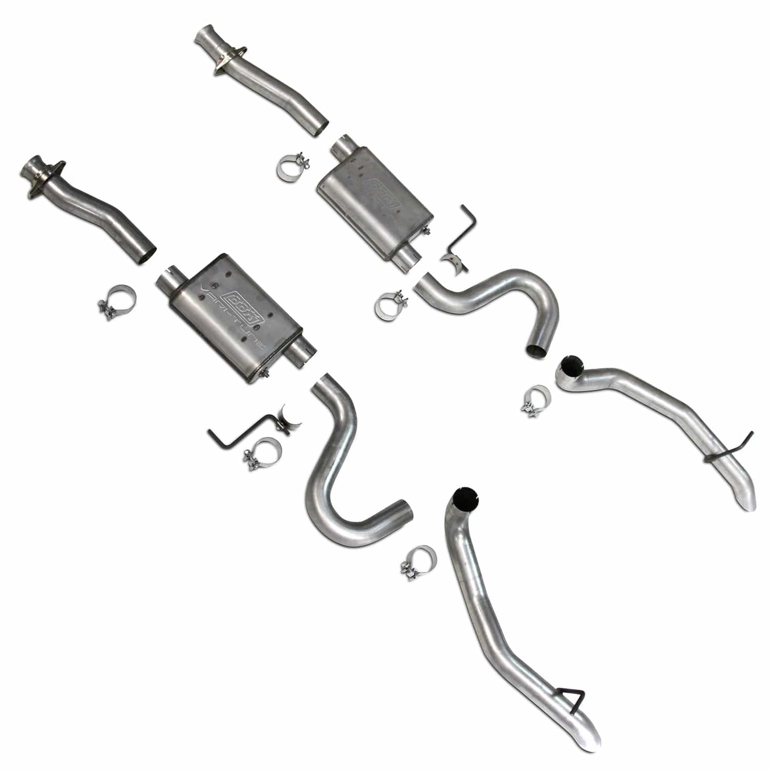 BBK Performance NA BBK Performance Parts 3002 - 1987-1993 MUSTANG GT ONLY VARITUNE FULL CAT BACK EXHAUST SYSTEM