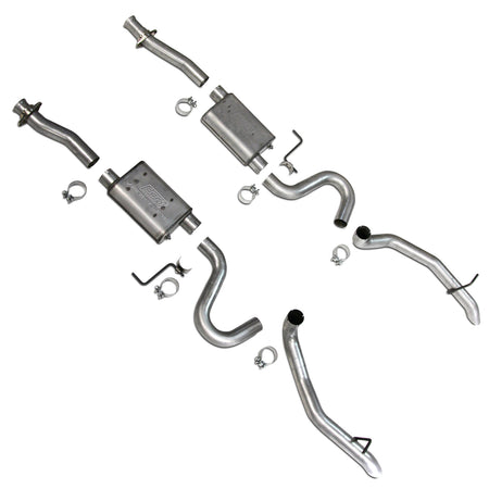 BBK Performance Parts 3002 - 1987-1993 MUSTANG GT ONLY VARITUNE FULL CAT BACK EXHAUST SYSTEM 1