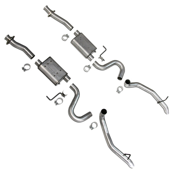 BBK Performance Parts 3002 - 1987-1993 MUSTANG GT ONLY VARITUNE FULL CAT BACK EXHAUST SYSTEM 1