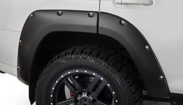 Bushwacker Body Bushwacker 30046-02 - Black Pocket/Rivet Style Smooth Finish Rear Fender Flares For 2014-2022 Toyota 4Runner (Excludes Limited) Bushwacker