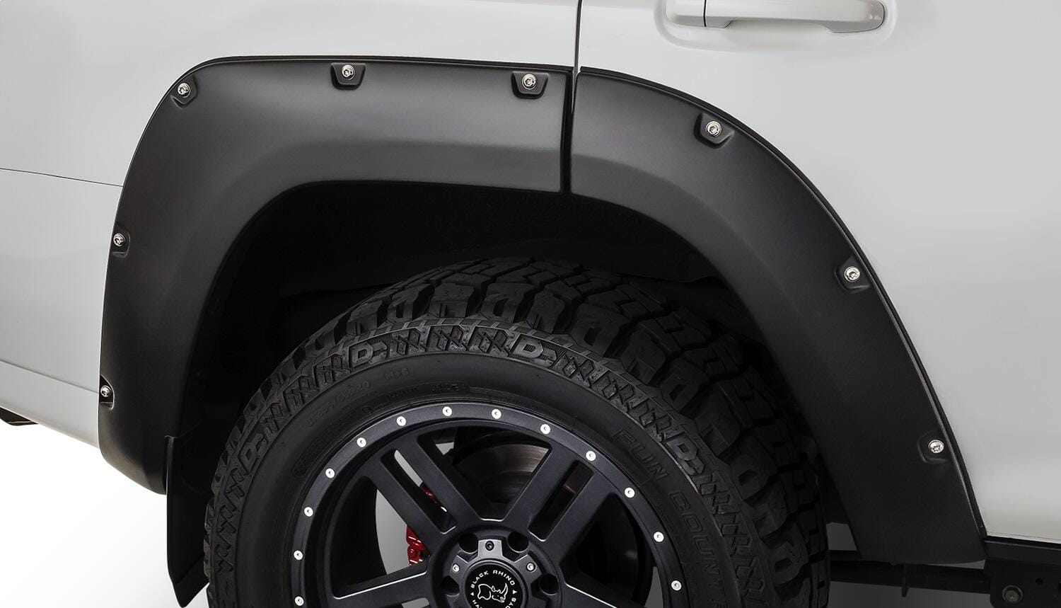 Bushwacker Body Bushwacker 30046-02 - Black Pocket/Rivet Style Smooth Finish Rear Fender Flares For 2014-2022 Toyota 4Runner (Excludes Limited) Bushwacker
