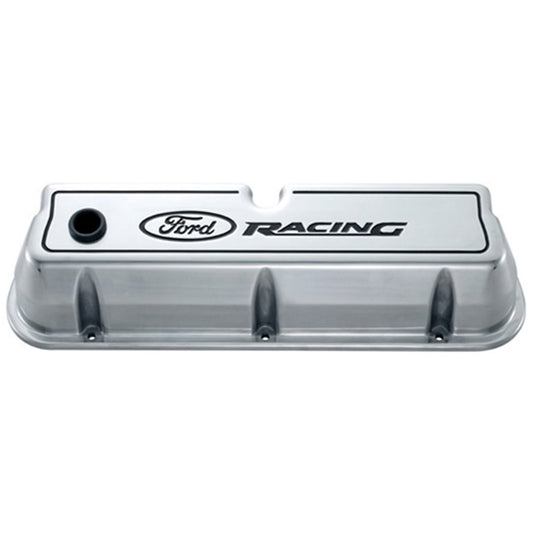 Ford Performance - Ford Racing Logo Die-Cast Valve Covers Polished - 302-001