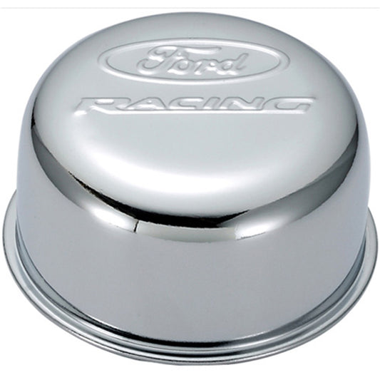 Ford Performance - Ford Racing Logo Air Breather Cap: Twist Type Chrome - 302-200