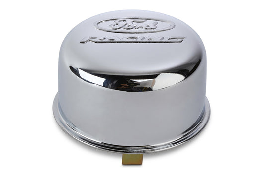 Ford Performance - Ford Racing Logo Air Breather Cap: Twist Type Chrome - 302-200