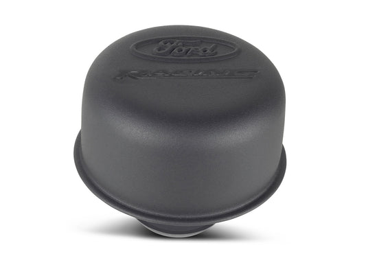 Ford Performance - Ford Racing Logo Air Breather Cap: Push-On; Black Crinkle Finish - 302-216