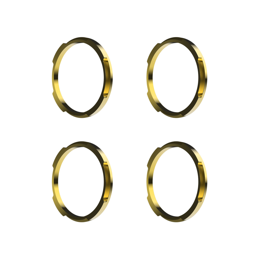 KC HiLiTES 30578 - KC Bezel Ring KC FLEX ERA BAR Gold 4PC 6
