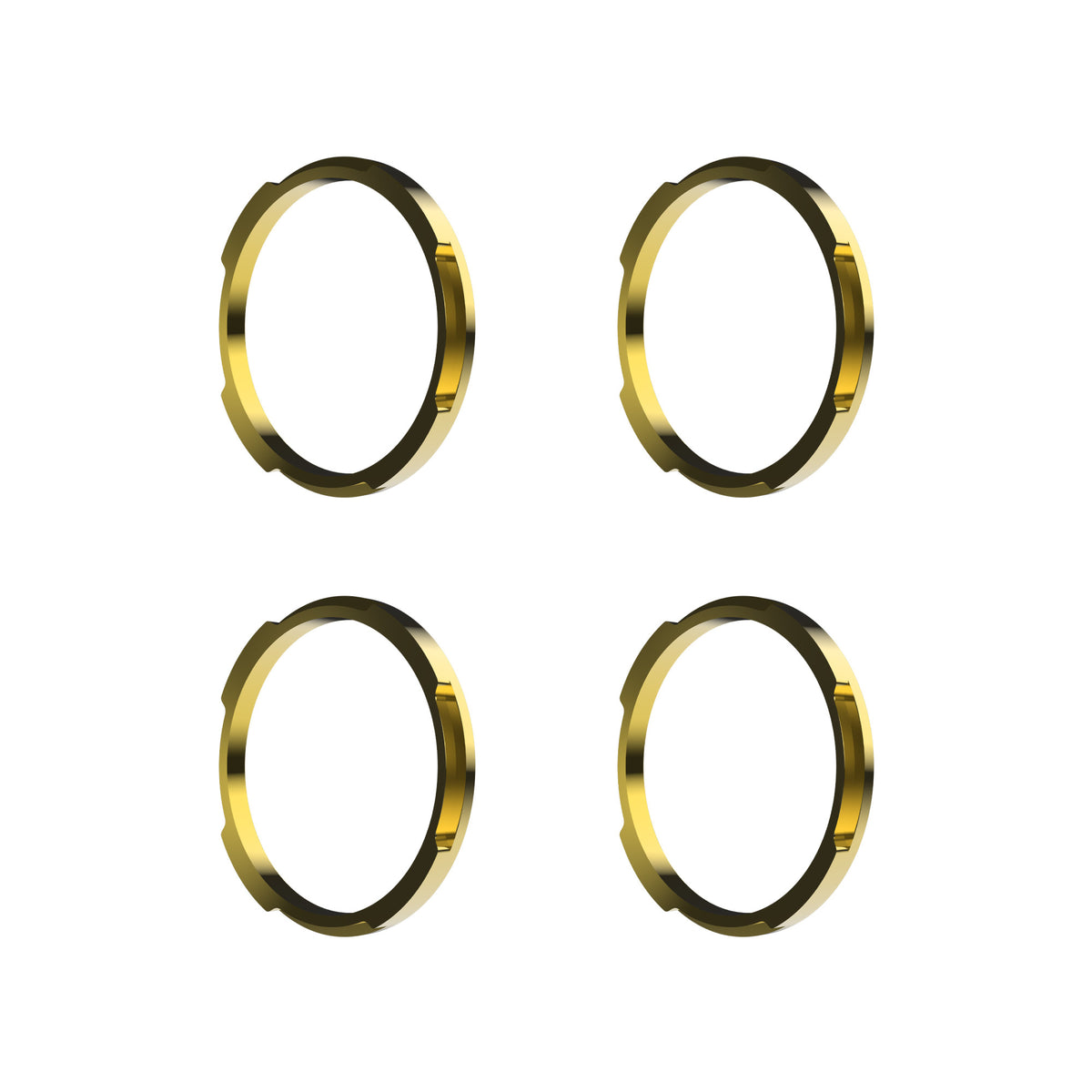 KC HiLiTES 30578 - KC Bezel Ring KC FLEX ERA BAR Gold 4PC 6