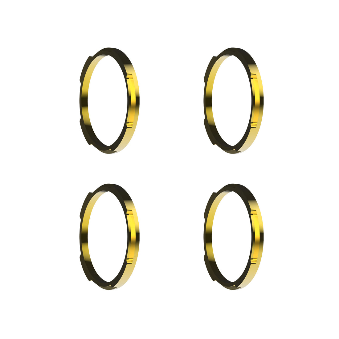 KC HiLiTES 30578 - KC Bezel Ring KC FLEX ERA BAR Gold 4PC 7