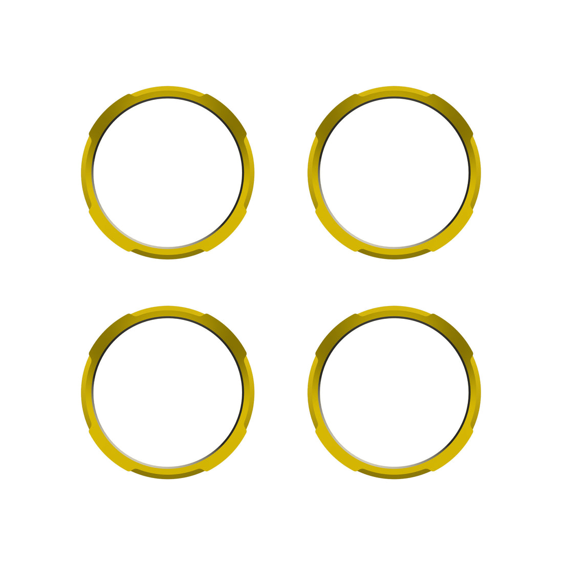 KC HiLiTES 30578 - KC Bezel Ring KC FLEX ERA BAR Gold 4PC 8