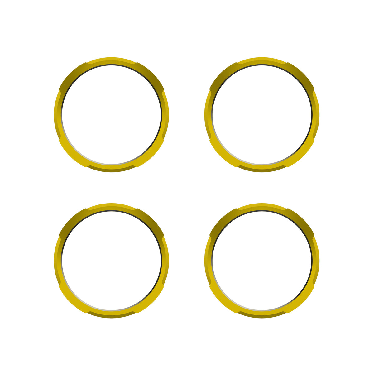 KC HiLiTES 30578 - KC Bezel Ring KC FLEX ERA BAR Gold 4PC 8
