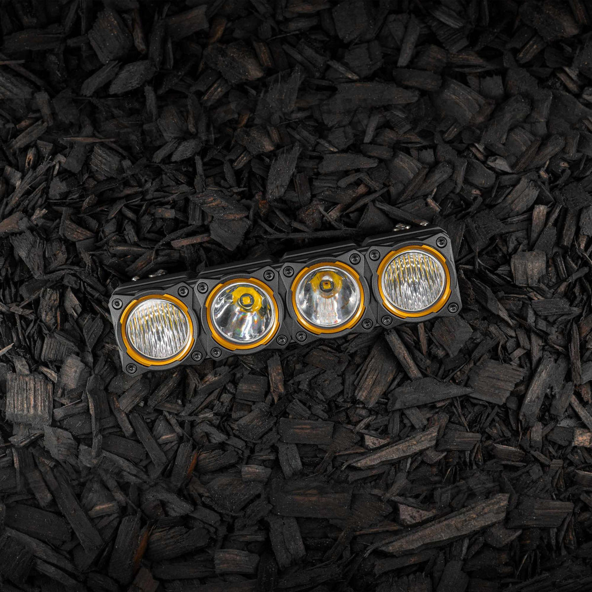 KC HiLiTES 30578 - KC Bezel Ring KC FLEX ERA BAR Gold 4PC 1