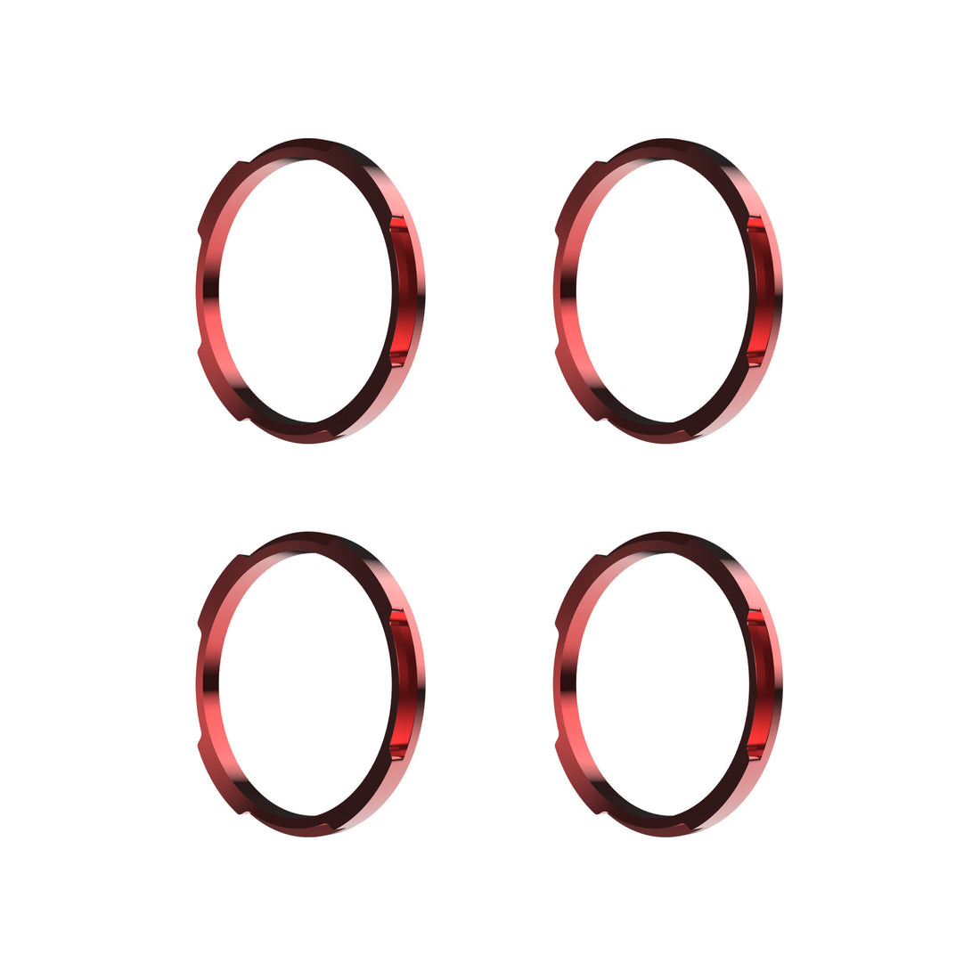 KC HiLiTES 30579 - KC Bezel Ring KC FLEX ERA BAR Red 4PC