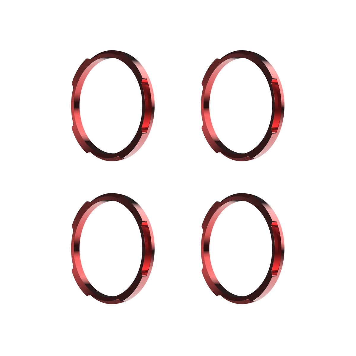 KC HiLiTES 30579 - KC Bezel Ring KC FLEX ERA BAR Red 4PC