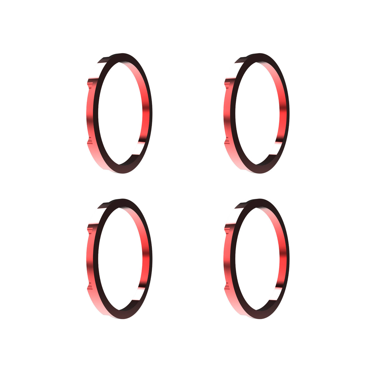 KC HiLiTES 30579 - KC Bezel Ring KC FLEX ERA BAR Red 4PC