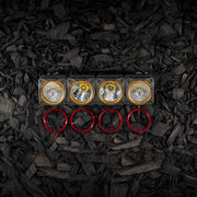 KC HiLiTES 30579 - KC Bezel Ring KC FLEX ERA BAR Red 4PC