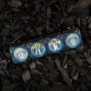 KC HiLiTES 30580 - KC Bezel Ring KC FLEX ERA BAR Blue 4PC 3