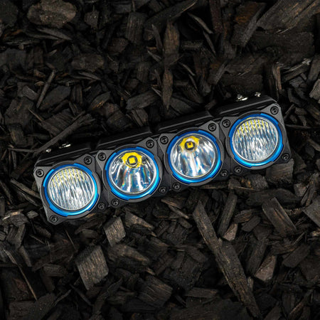 KC HiLiTES 30580 - KC Bezel Ring KC FLEX ERA BAR Blue 4PC 3