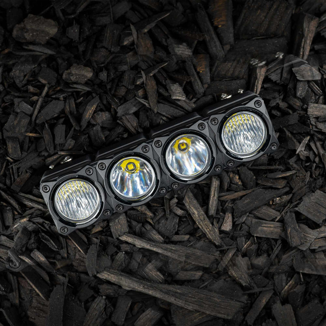 KC HiLiTES 30581 - KC Bezel Ring KC FLEX ERA BAR Black 4PC