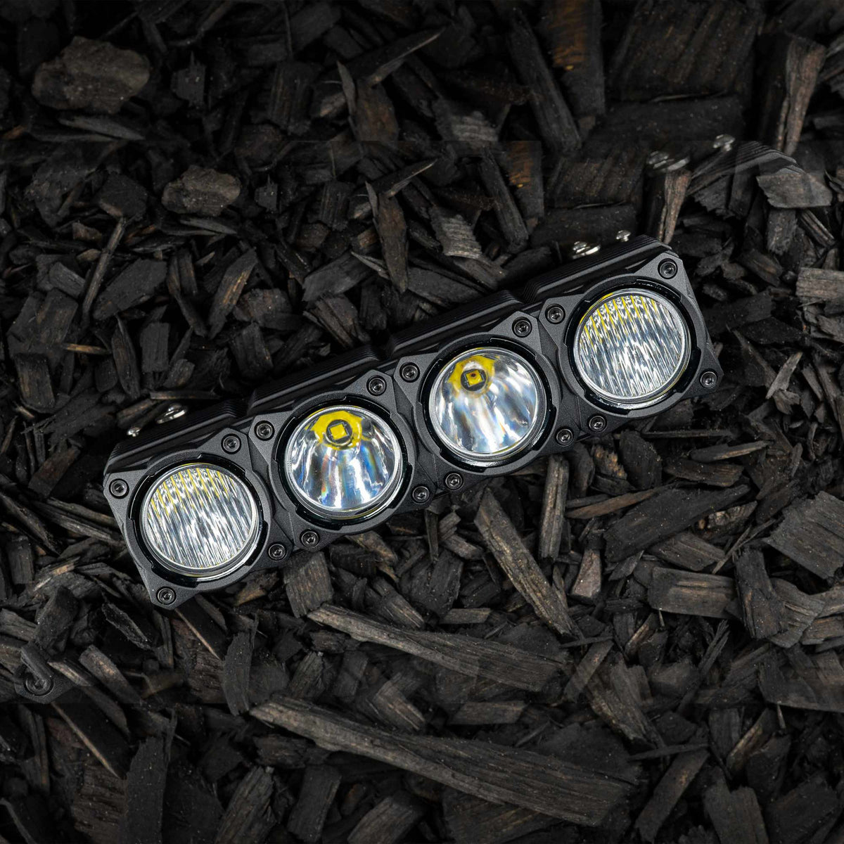 KC HiLiTES 30581 - KC Bezel Ring KC FLEX ERA BAR Black 4PC