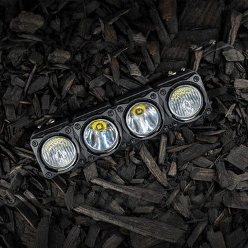 KC HiLiTES 30581 - KC Bezel Ring KC FLEX ERA BAR Black 4PC