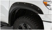 Bushwacker 30911-02 - Black Pocket/Rivet Style Smooth Finish 4-Piece Fender Flare Set For 2007-2013 Toyota Tundra Bushwacker 2