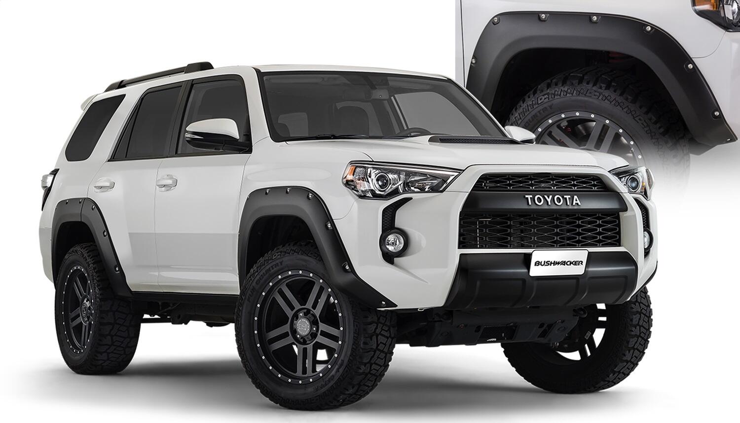 Bushwacker 30925-02 - Black Pocket/Rivet Style Smooth Finish 4-Piece Fender Flare Set For 22-26 Toyota Tundra Bushwacker 1