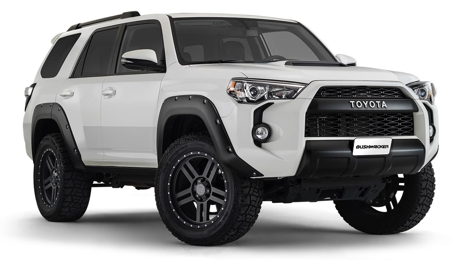 Bushwacker 30925-02 - Black Pocket/Rivet Style Smooth Finish 4-Piece Fender Flare Set For 22-26 Toyota Tundra Bushwacker 4