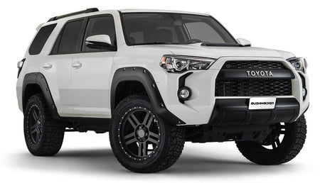Bushwacker 30925-02 - Black Pocket/Rivet Style Smooth Finish 4-Piece Fender Flare Set For 22-26 Toyota Tundra Bushwacker 4