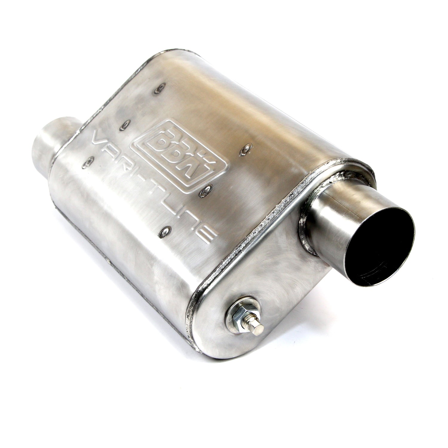 BBK Performance Parts 31015 - UNIVERSAL 2-1/2 VARITUNE ADJUSTABLE MUFFLER DOUBLE OFFSET (439 STAINLESS) 2