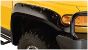 Bushwacker 31063-02 - Black Pocket/Rivet Style Smooth Finish Front Fender Flares For 2007-2014 Toyota Fj Cruiser Bushwacker 1