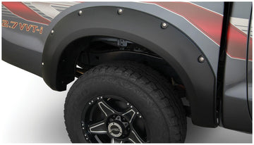 Bushwacker 31082-02 - Black Pocket/Rivet Style Smooth Finish Rear Fender Flares For 2011-2013 Toyota Hilux Bushwacker 1