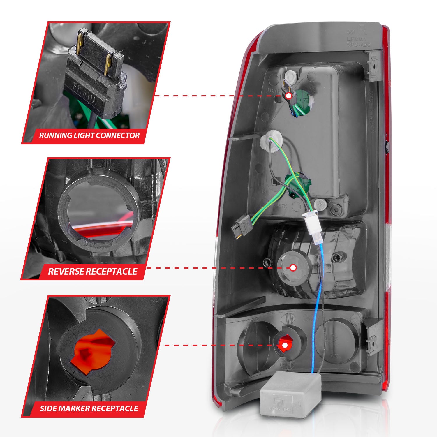 ANZO USA 311007 - Tail Light Set