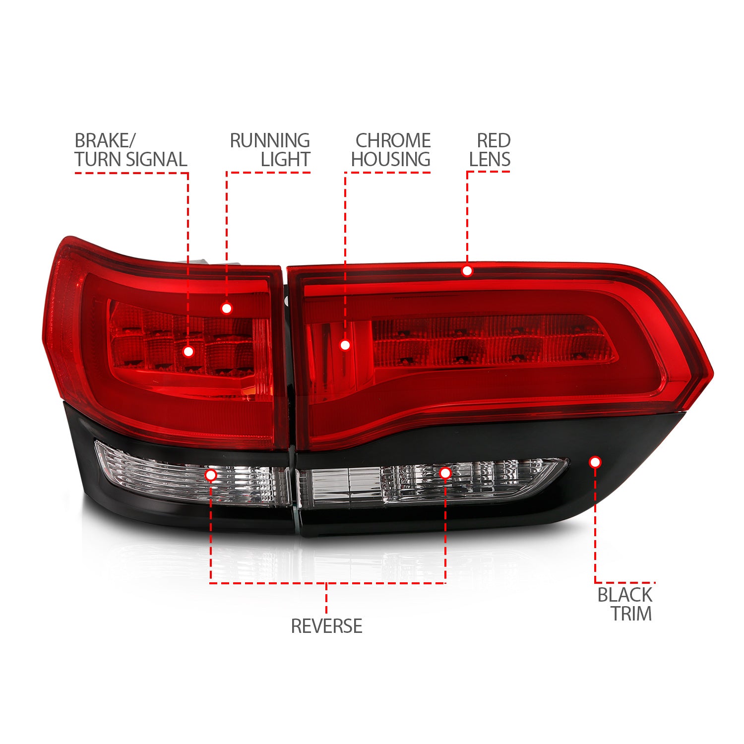 ANZO USA 311268 - Tail Light Set