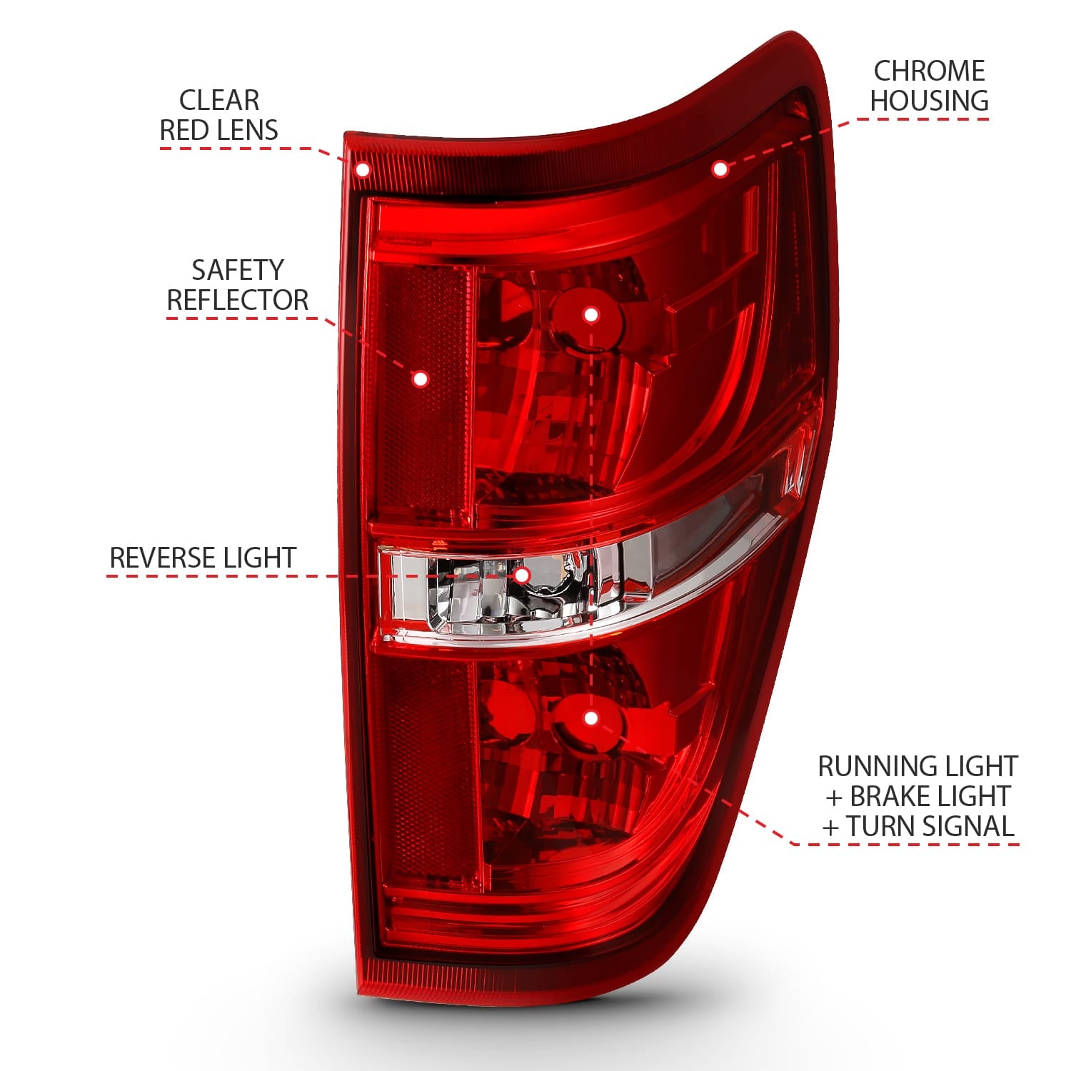 ANZO USA Electrical Lighting and Body ANZO USA 311299 Tail Light