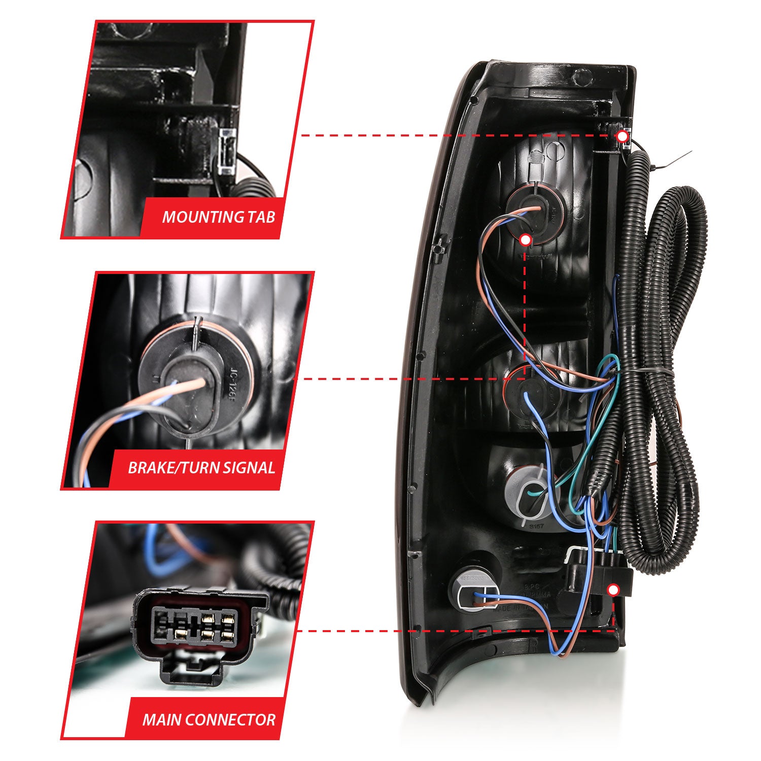 ANZO USA 311302 - Tail Light Set