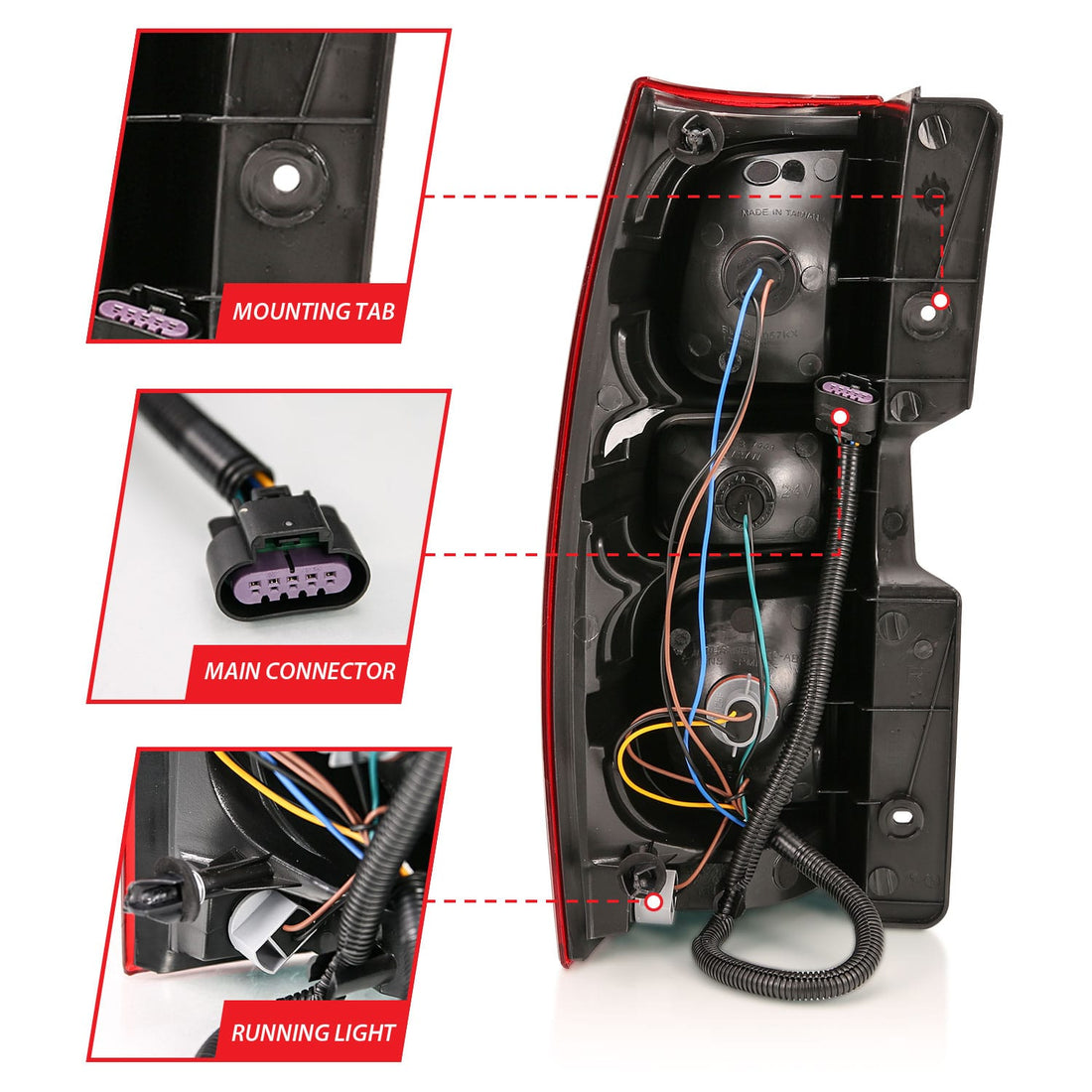ANZO USA Electrical Lighting and Body ANZO USA 311304 Tail Light Set
