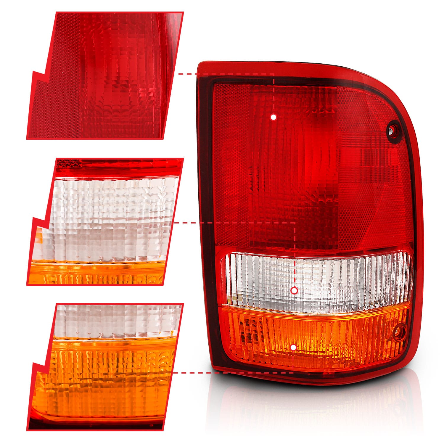 ANZO USA Electrical Lighting and Body ANZO USA 311310 Tail Light Set