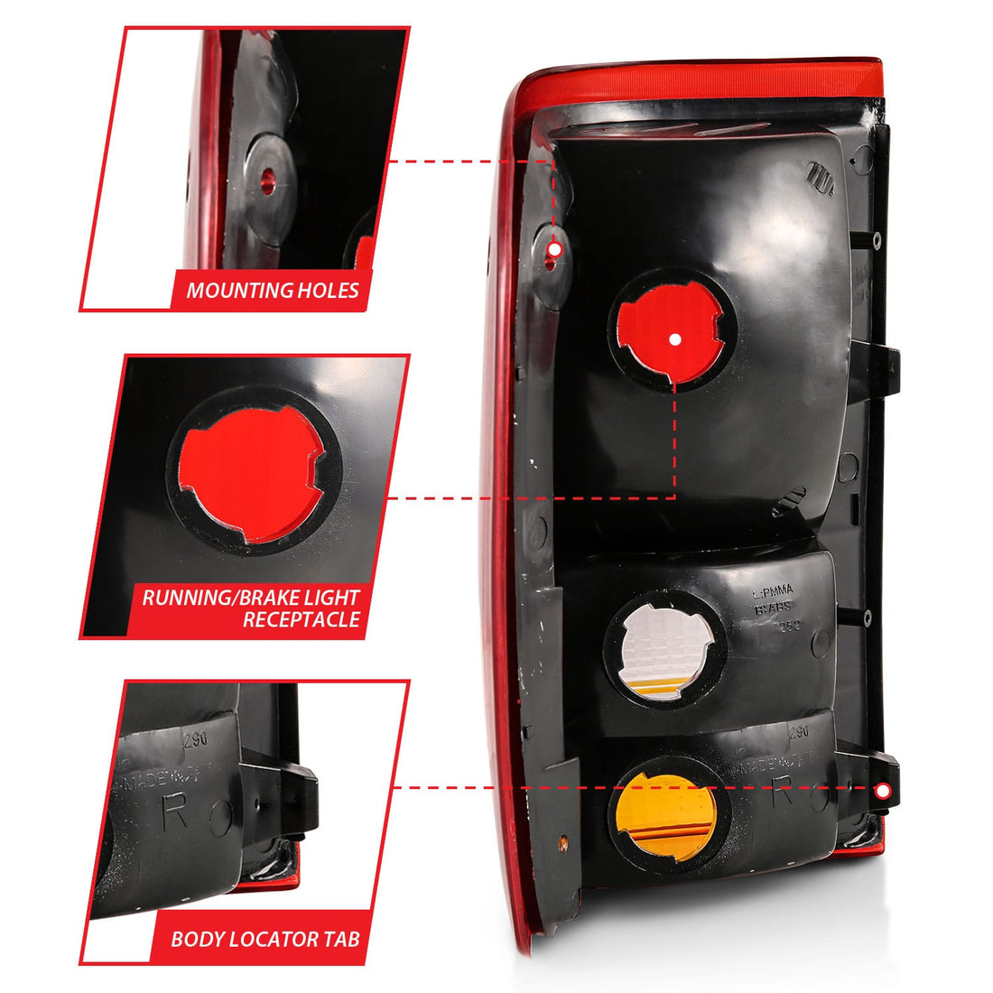 ANZO USA Electrical Lighting and Body ANZO USA 311310 Tail Light Set