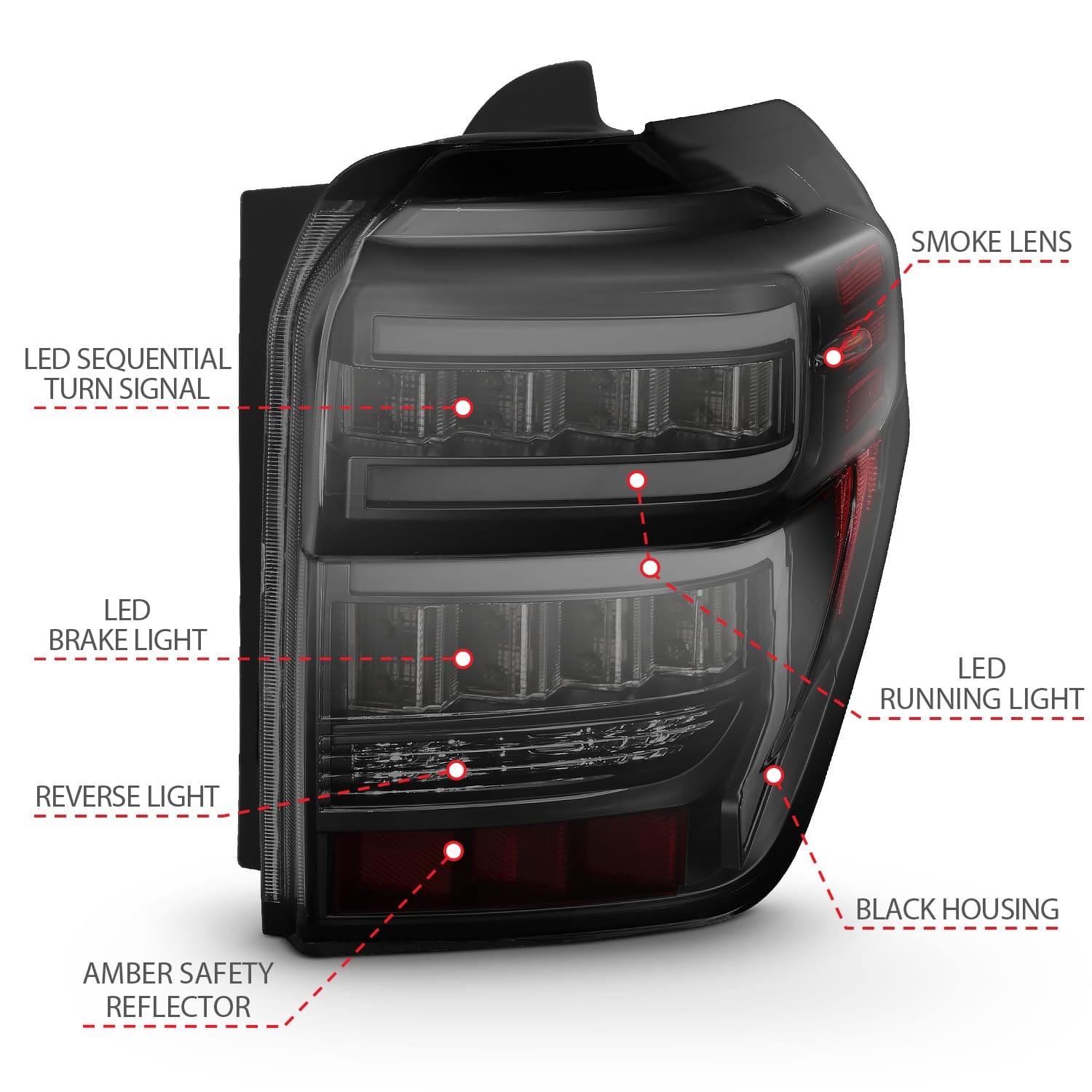 ANZO USA Electrical Lighting and Body ANZO USA 311312 Tail Light Set
