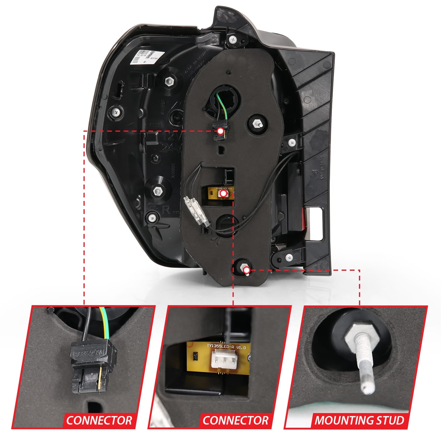 ANZO USA Electrical Lighting and Body ANZO USA 311312 Tail Light Set