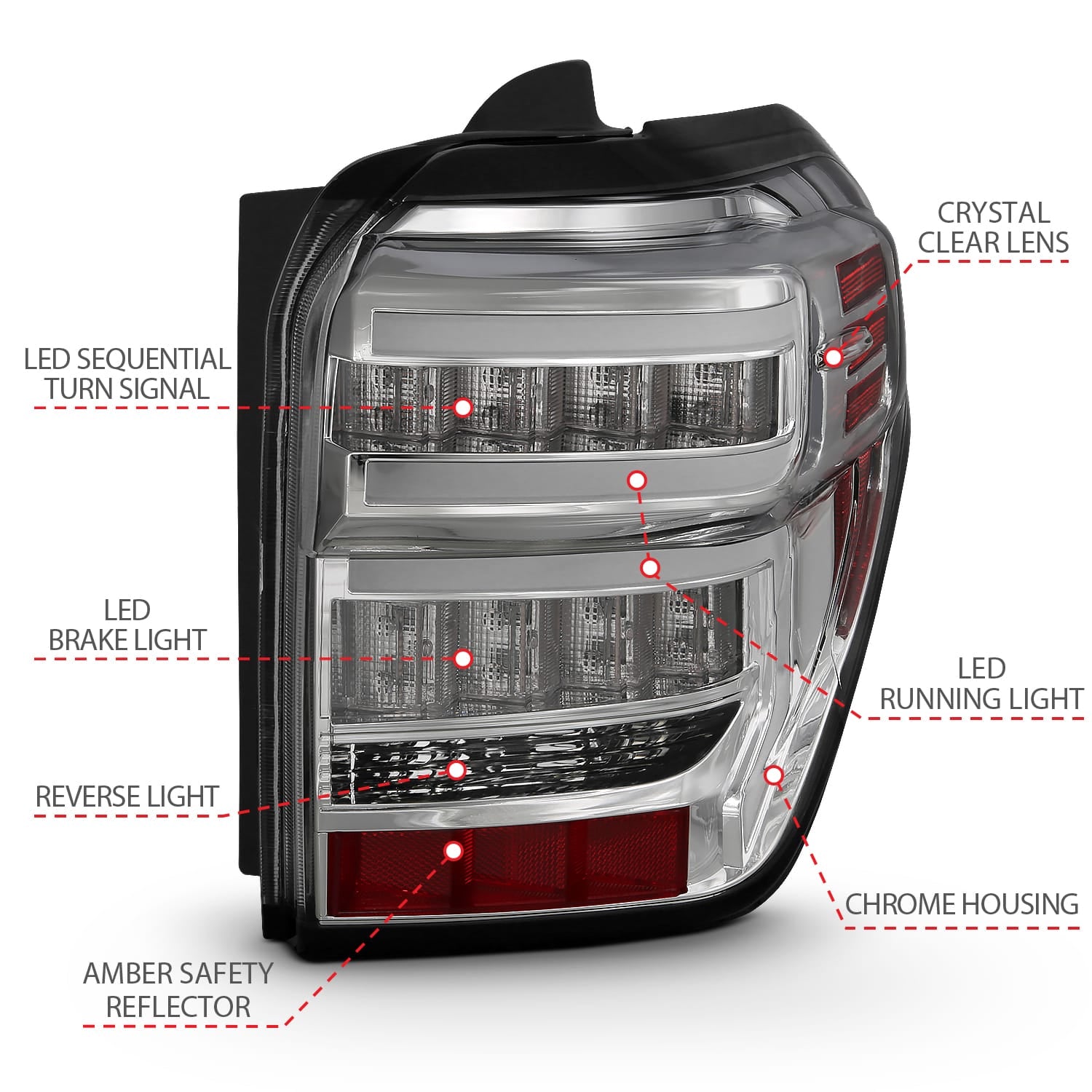 ANZO USA Electrical Lighting and Body ANZO USA 311313 Tail Light Set