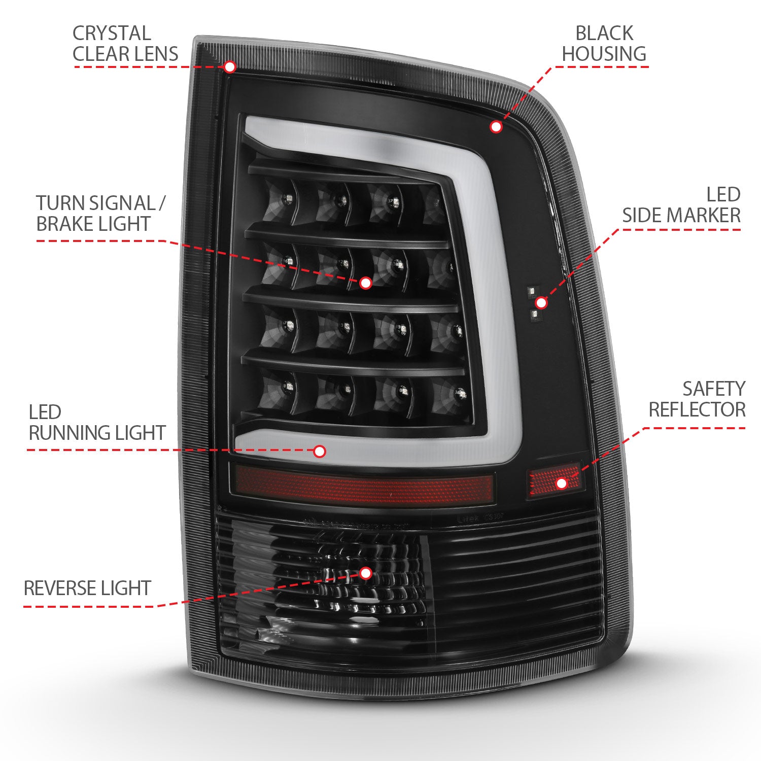 ANZO USA 311318 - Tail Light Set
