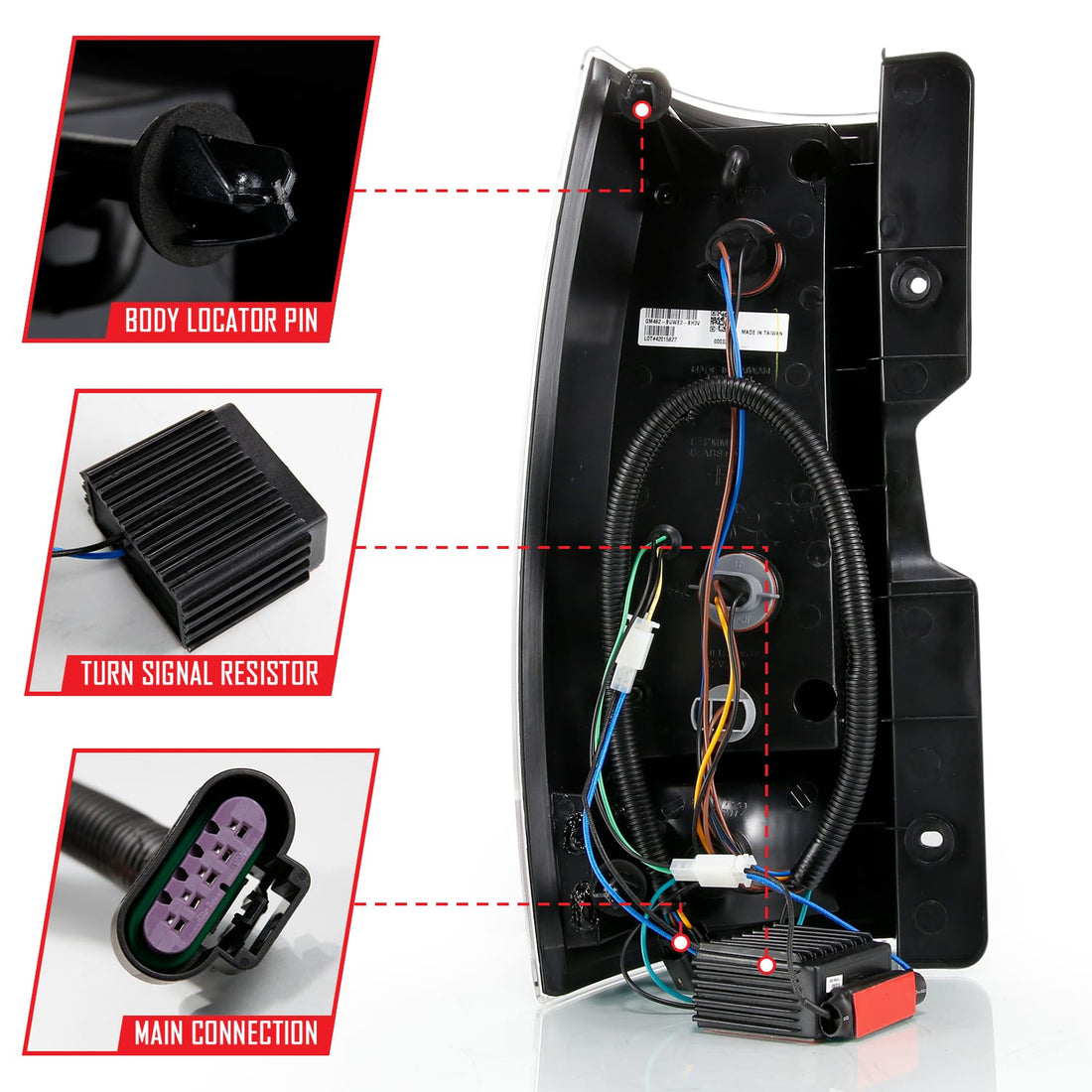 ANZO USA Electrical Lighting and Body ANZO USA 311321 Tail Light Set