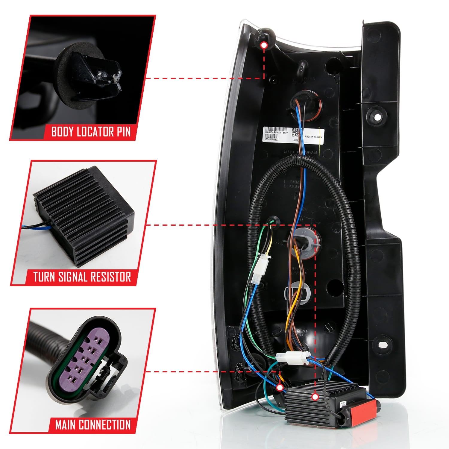 ANZO USA Electrical Lighting and Body ANZO USA 311321 Tail Light Set